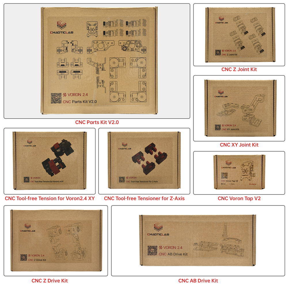 Voron 2.4 Full Set 3D Printer DIY Kits 8 Kits Electronics Cable Fastener Heated Bed Motion Panels Frame CNC