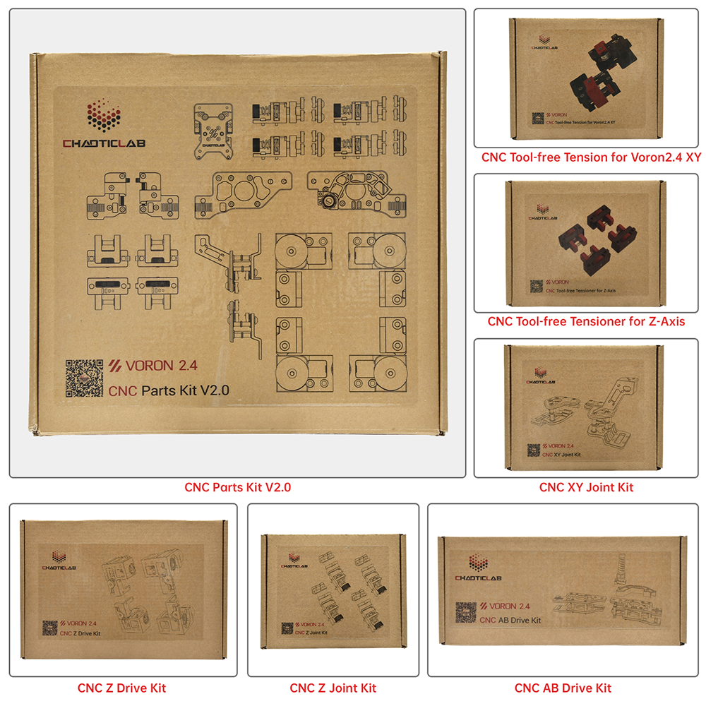 Voron 2.4 Full Set 3D Printer DIY Kits 8 Kits Electronics Cable Fastener Heated Bed Motion Panels Frame CNC