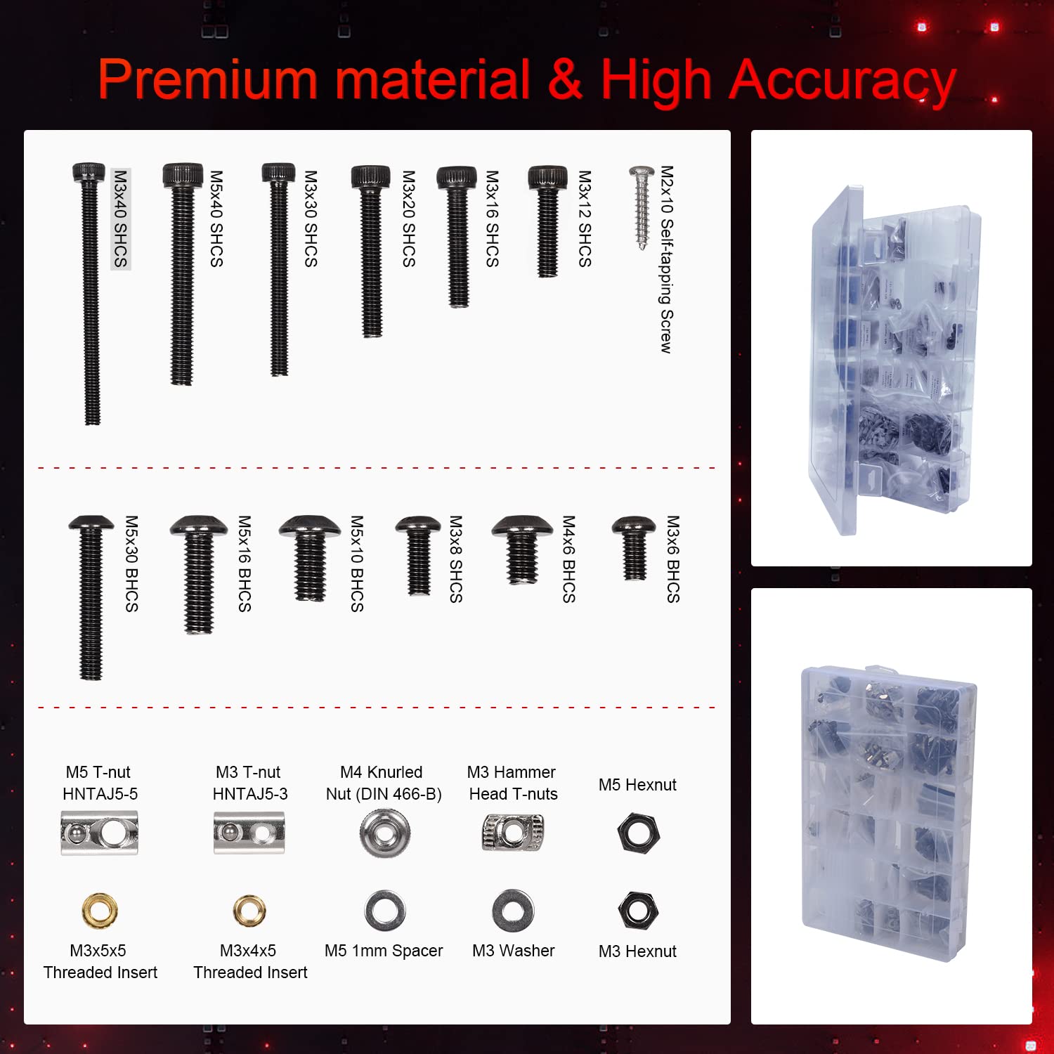 Voron 2.4 Full Set 3D Printer DIY Kits 8 Kits Electronics Cable Fastener Heated Bed Motion Panels Frame CNC