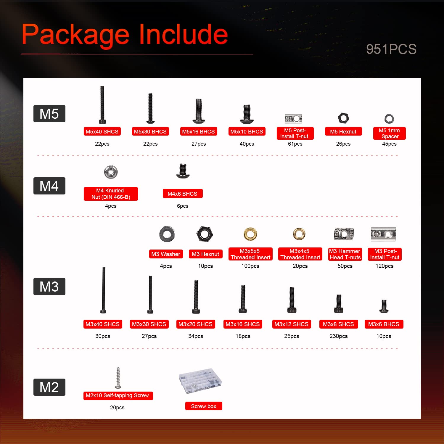 Voron 2.4 Full Set 3D Printer DIY Kits 8 Kits Electronics Cable Fastener Heated Bed Motion Panels Frame CNC