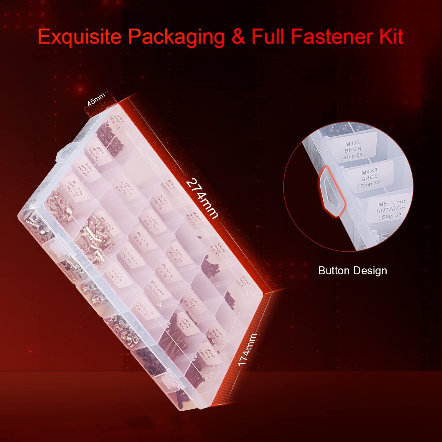 Voron 2.4 Full Set 3D Printer DIY Kits 8 Kits Electronics Cable Fastener Heated Bed Motion Panels Frame CNC