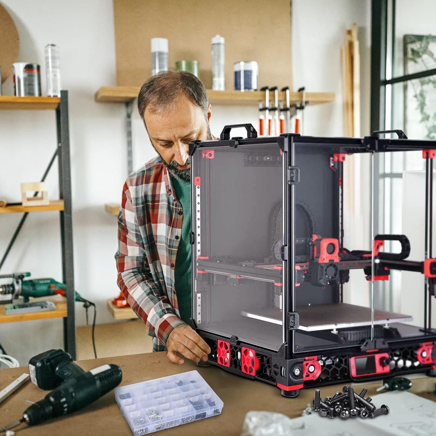 Voron 2.4 Full Set 3D Printer DIY Kits 8 Kits Electronics Cable Fastener Heated Bed Motion Panels Frame CNC