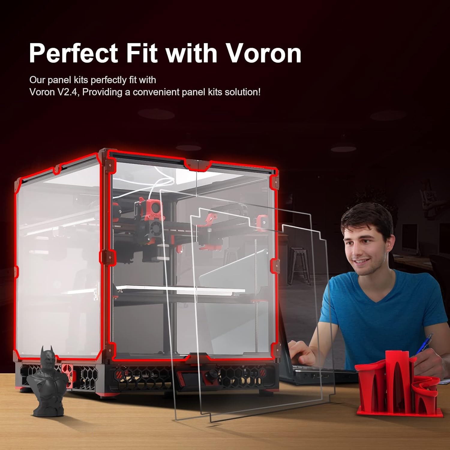 Voron 2.4 Full Set 3D Printer DIY Kits 8 Kits Electronics Cable Fastener Heated Bed Motion Panels Frame CNC