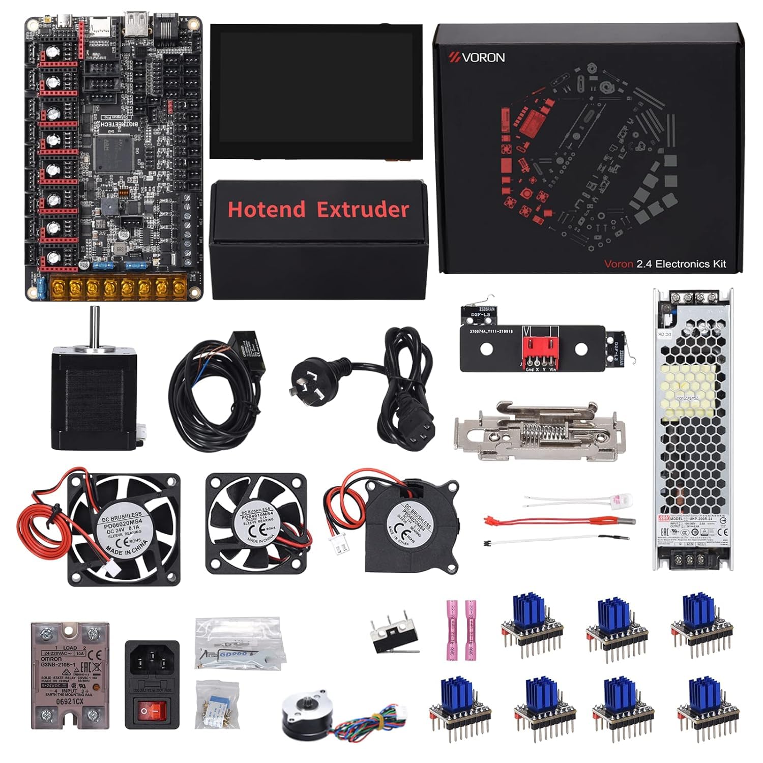 Voron 2.4 Full Set 3D Printer DIY Kits 8 Kits Electronics Cable Fastener Heated Bed Motion Panels Frame CNC