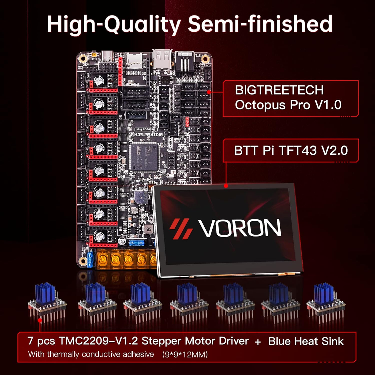 Voron 2.4 Full Set 3D Printer DIY Kits 8 Kits Electronics Cable Fastener Heated Bed Motion Panels Frame CNC